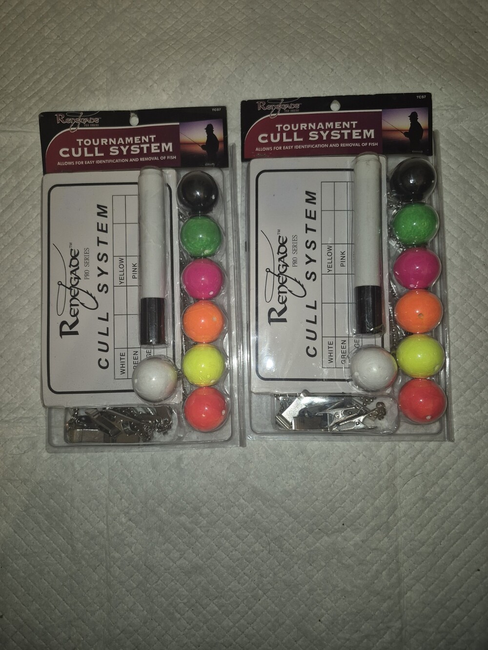 2 Pack Renegade Pro Series Fishing Tournament Cull System Color Coded Floats New